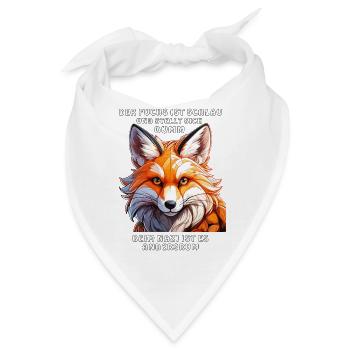 DER FUCHS IST SCHLAU - Bandana - Weiß - Vorne
