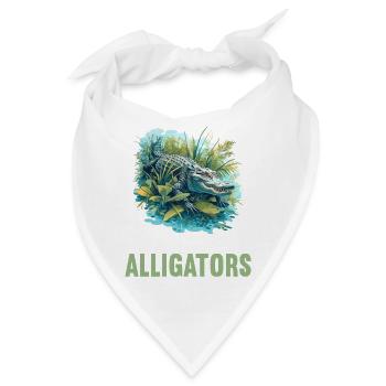 Alligatoren Alligator - Bandana - Weiß - Vorne