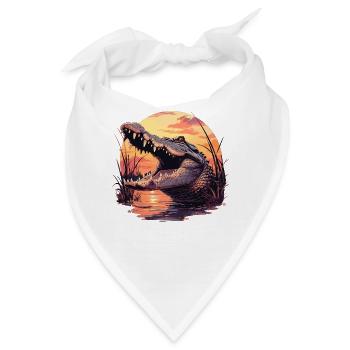Alligatoren Alligator - Bandana - Weiß - Vorne