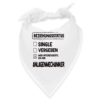 Anlagenmechaniker Beziehungsstatus Klempner - Bandana - Weiß - Vorne