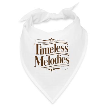 VINTAGE-TYPOGRAFIE. ZEITLOSE MELODY - Bandana - Weiß - Vorne