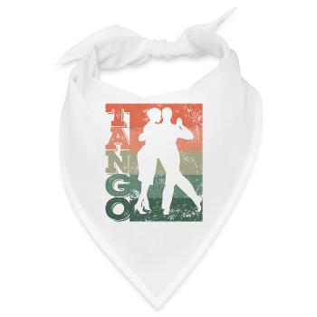 Argentinischer Tango Tanzen Milonga Vals - Bandana - Weiß - Vorne