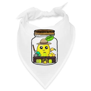 Zitronen Lemtonen Saft Verkäufer Zitrone Kind - Bandana - Weiß - Vorne