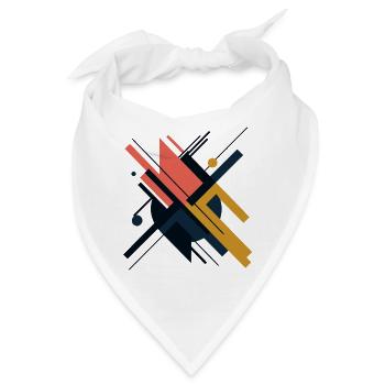 ABSTRAKTE KUNST - Bandana - Weiß - Vorne