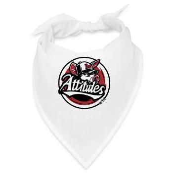 Baseball-Mütze Schwein mit schlechter Laune - Bandana - Weiß - Vorne