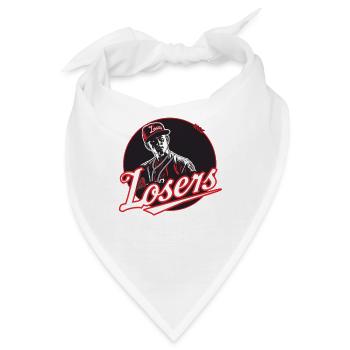 lustige Parodie Baseball Verlierer Team - Bandana - Weiß - Vorne