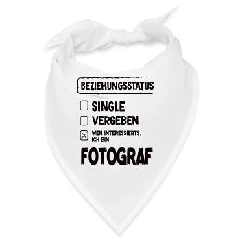 Fotograf Beziehungsstatus - Bandana - Weiß - Vorne