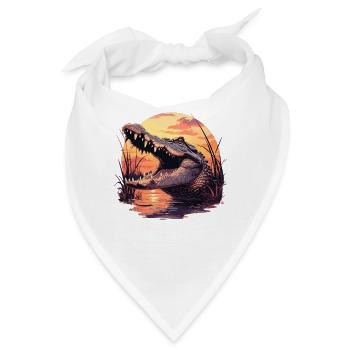 Alligatoren Alligator - Bandana - Weiß - Vorne