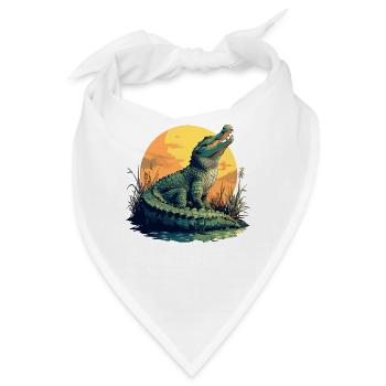 Alligatoren Alligator - Bandana - Weiß - Vorne