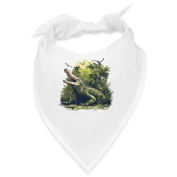 Alligatoren Alligator - Bandana - Weiß - Vorne