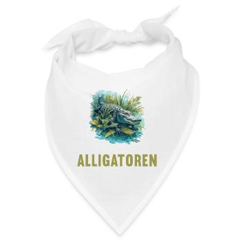 Alligatoren Alligator - Bandana - Weiß - Vorne