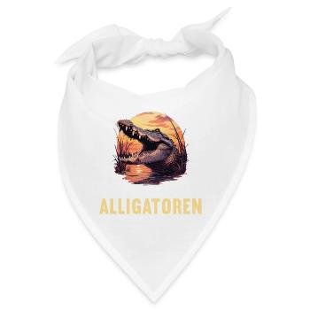 Alligatoren Alligator - Bandana - Weiß - Vorne