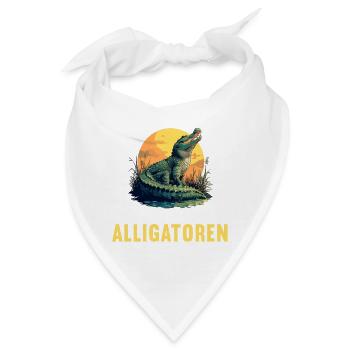 Alligatoren Alligator - Bandana - Weiß - Vorne