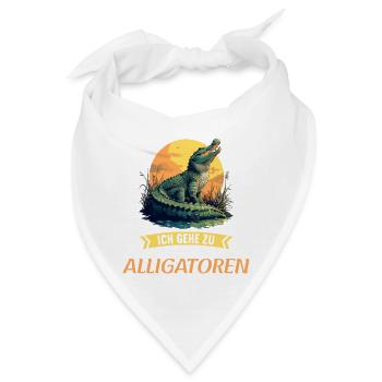 Alligatoren Alligator - Bandana - Weiß - Vorne