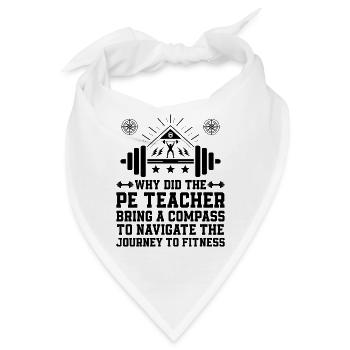 Sportlehrer Sportlehrer Schullehrer Schule Spor - Bandana - Weiß - Vorne