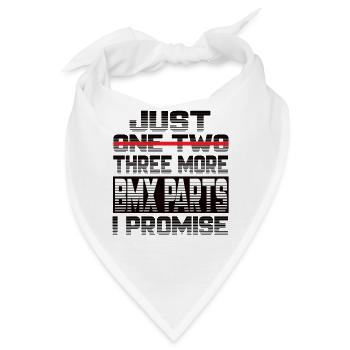 Just One More Bmx Parts I Promise Bmx Bmx Fahrrad - Bandana - Weiß - Vorne