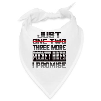 Just One More Pocket Bike I Promise Pocket Bike - Bandana - Weiß - Vorne