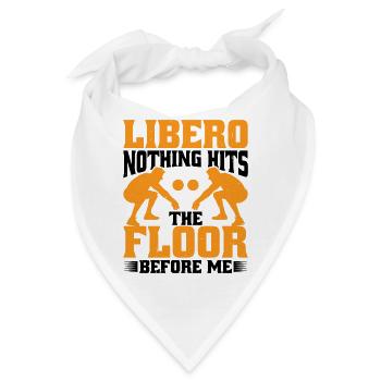 Libero, Nothing Hits The Floor Before Me 7 - Bandana - Weiß - Vorne