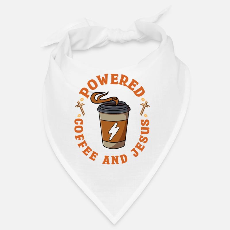 Powered By Coffee And Jesus Bandana