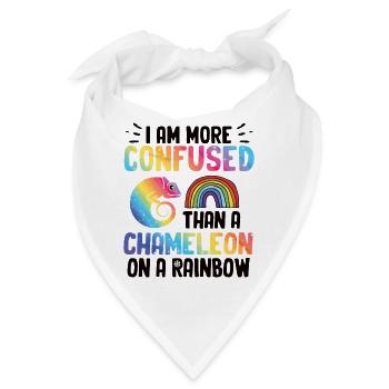 Ich Bin Verwirrter Als Ein Chamäleon - Bandana - Weiß - Vorne