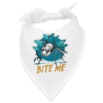 MOSQUITOS, BITE ME - Bandana - Weiß - Vorne