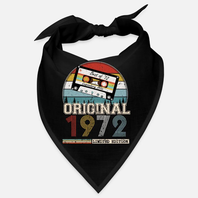 Vintage 1972 52 Year Anniversary Gift Bandana