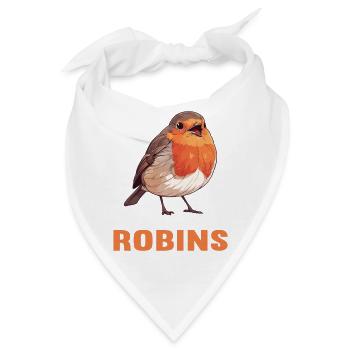 Robin Rotkehlchen - Bandana - Weiß - Vorne