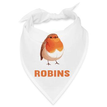 Robin Rotkehlchen - Bandana - Weiß - Vorne