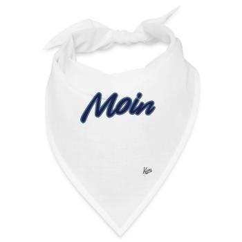 Moin! Frische Designs für coole Klamotten - Bandana - Weiß - Vorne