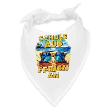 SCHULE AUS FERIEN AN - Bandana - Weiß - Vorne