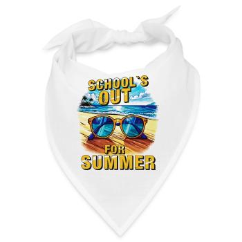 SCHOOL`S OUT FOR SUMMER - Bandana - Weiß - Vorne