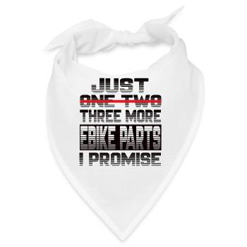 Just One More Ebike Parts I Promise Ebike - Bandana - Weiß - Vorne