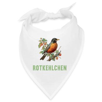 Robin Rotkehlchen - Bandana - Weiß - Vorne