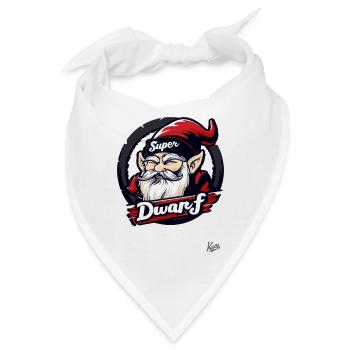 The Funny Hero: Super Dwarf - Bandana - Weiß - Vorne