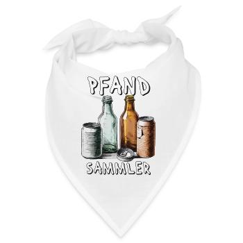 PFAND SAMMLER - Bandana - Weiß - Vorne
