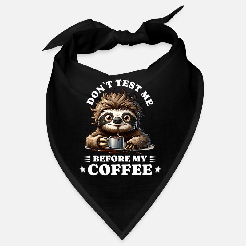 Morning grouch coffee anti early riser sloth Bandana
