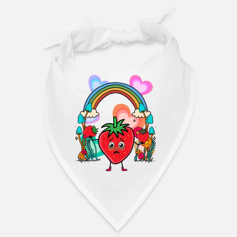 Erdbeeren Erdbeer Regenbogen Obst Früchte Sommer Bandana