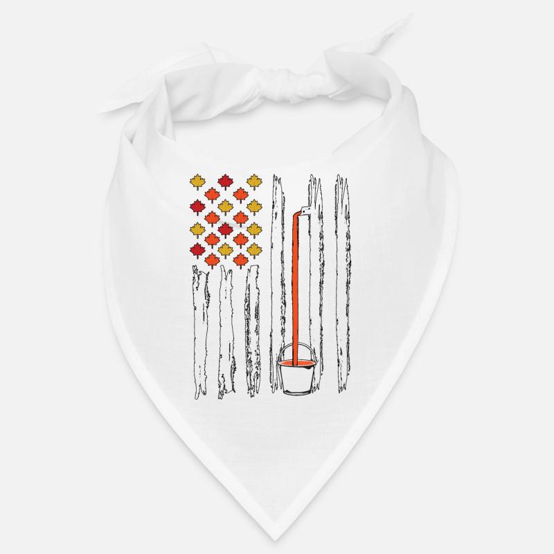 Drapeau Tapping Maple Tree Maple Leaf Bandana