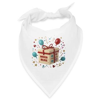 PAPPKARTONS, VERPACKTE GLÜCKSELIGKEIT - Bandana - Weiß - Vorne