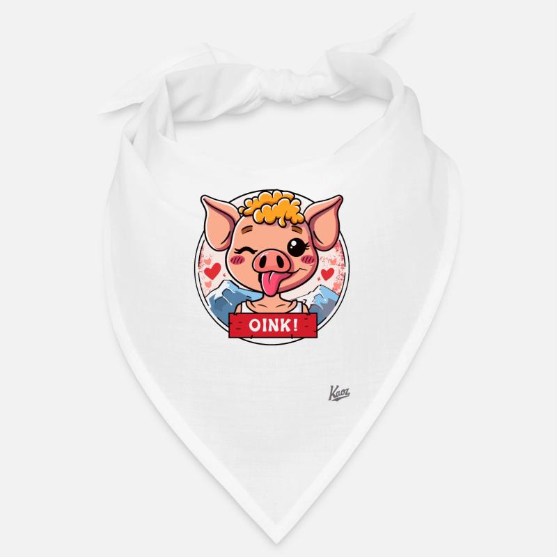 Petit cochon mignon : OINK ! Bandana