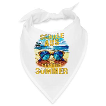 SCHULE AUS FÜR DEN SOMMER - Bandana - Weiß - Vorne