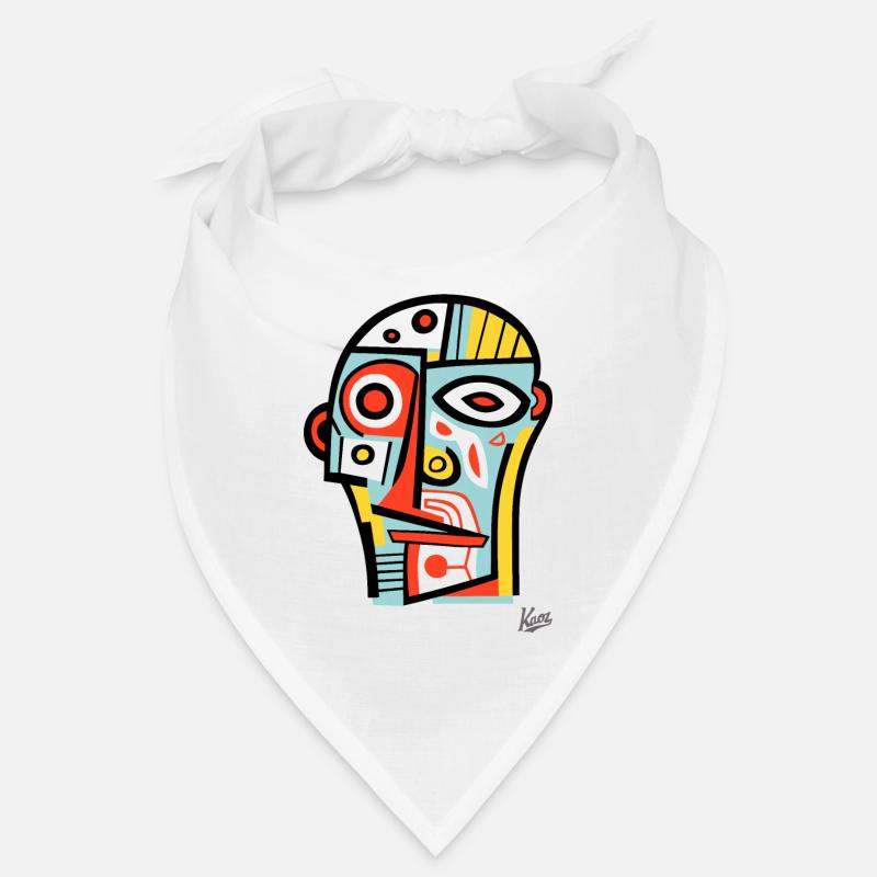 Abstract Cubism: The Head and the Face Bandana