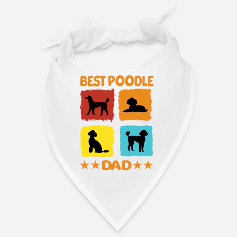 Meilleur papa caniche Bandana