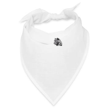 Leoparden Leopard - Bandana - Weiß - Vorne
