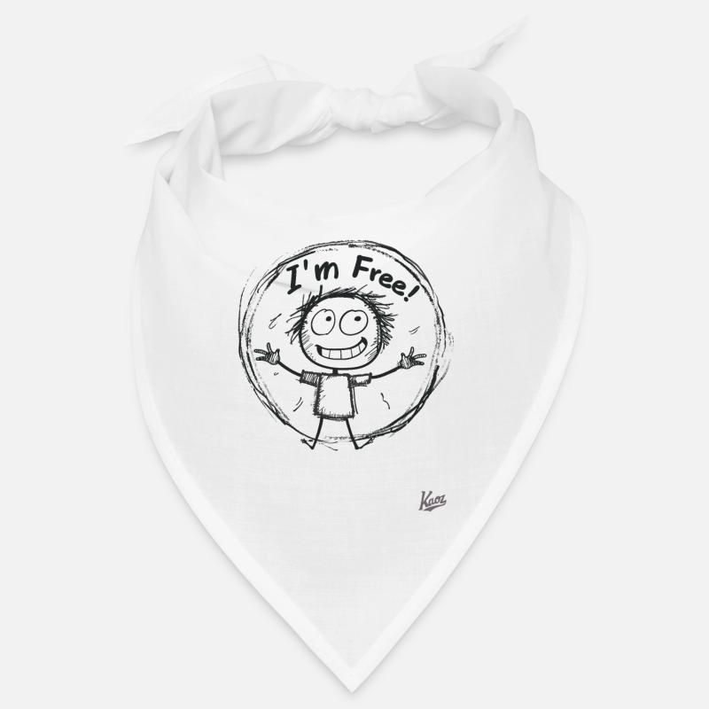 Strichmännchen-Figur: Ich bin frei! Bandana