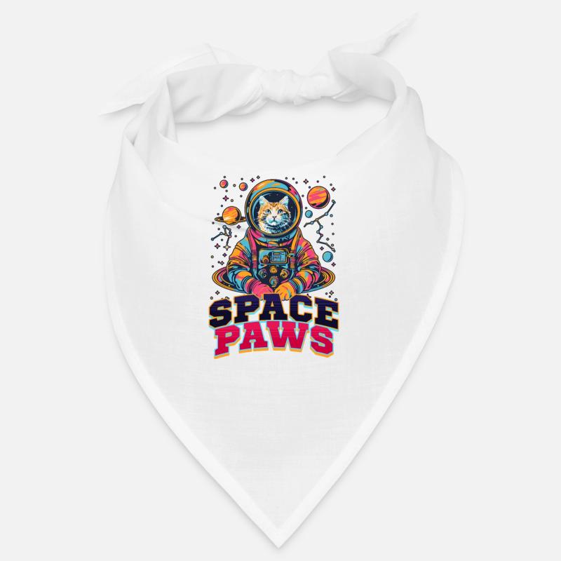 Chat astronaute pattes de l’espace Bandana