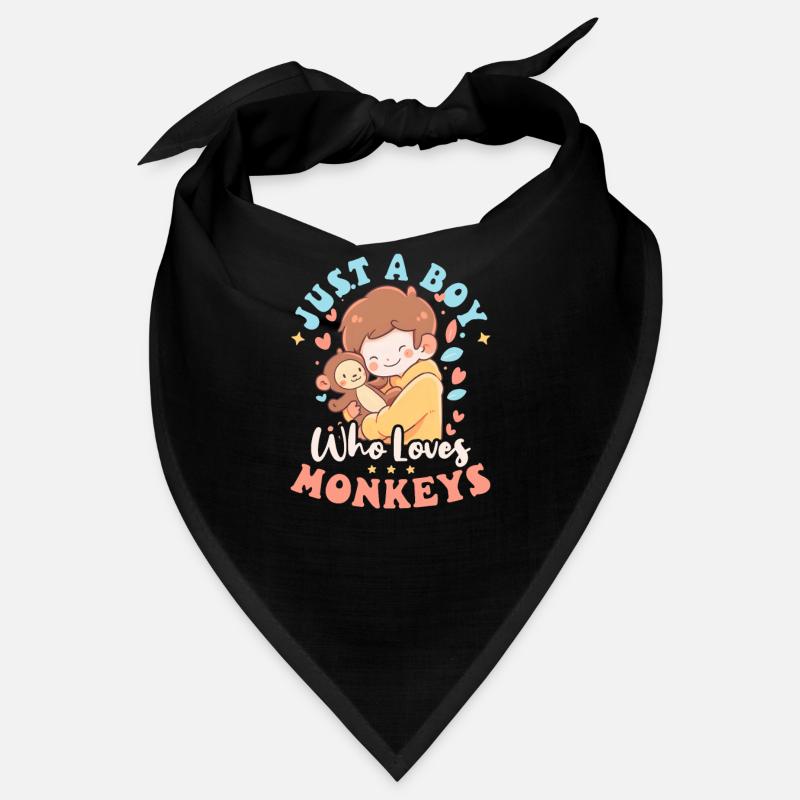 Monkey Lover Loves Monkeys Bandana