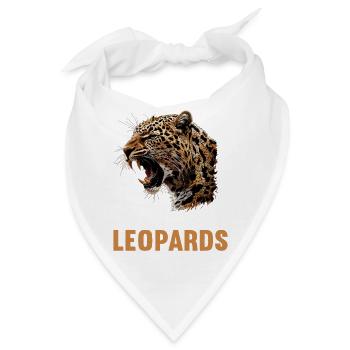 Leoparden Leopard - Bandana - Weiß - Vorne