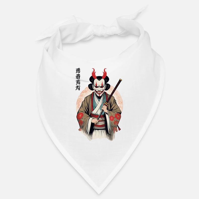 Oni Dämonen Maske Samurai Japan Kultur Aesthetic Bandana