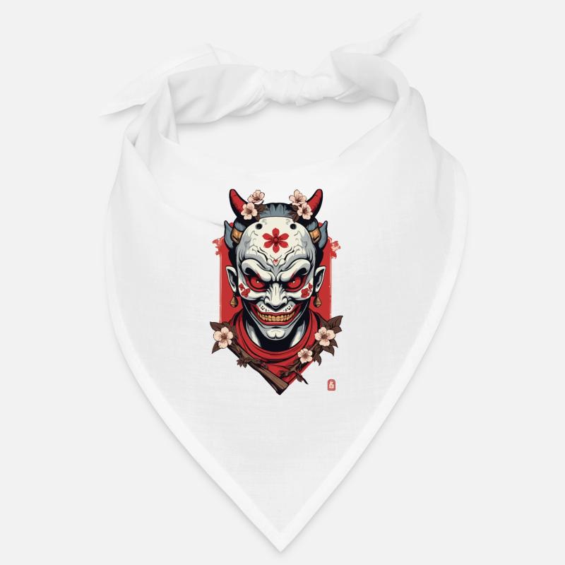 Oni Masque Démon Japonais Samouraï Bandana
